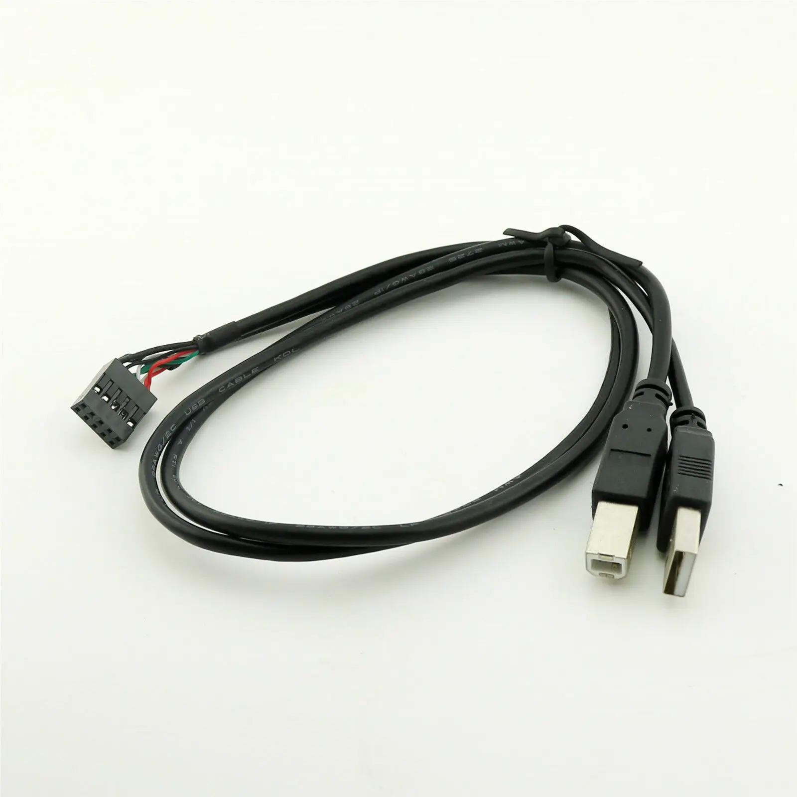 10 шт. USB 2 0 B Папа + A разъем на Pin 1 дюйма материнская плата гнездовой кабель 50