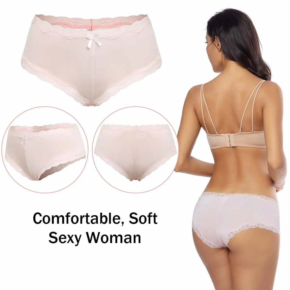 Кружевные трусы для женщин 2 шт. сексуальное нижнее белье бесшовное удобные