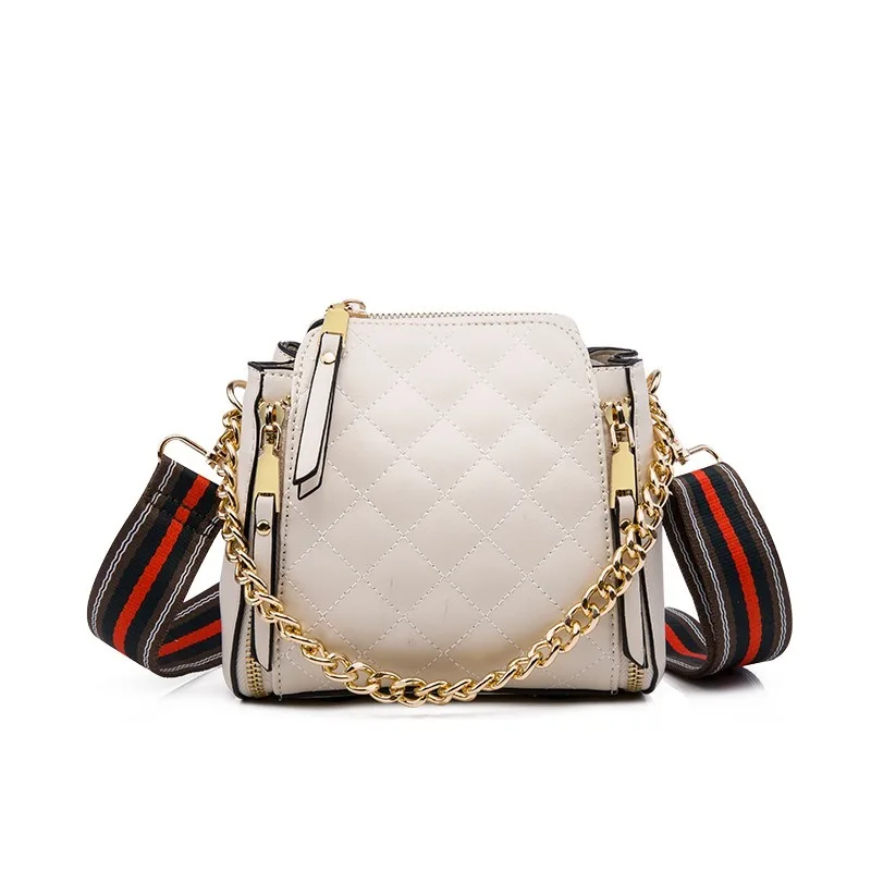 Fashion Female Shoulder bags for women 2020 mini leather tote Crossbody bag designer small bucket purses Chains ladies handbags | Багаж и