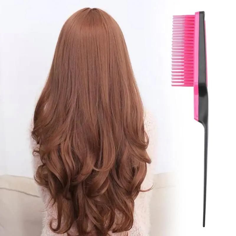 Профессиональная парикмахерская плотная зубная расческа пластиковая для тонких