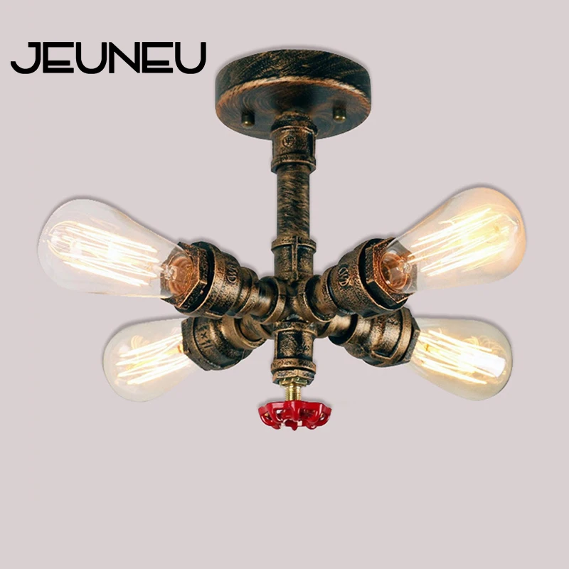 Креативные потолочные светильники в винтажном стиле E27 светодиодный потолочный