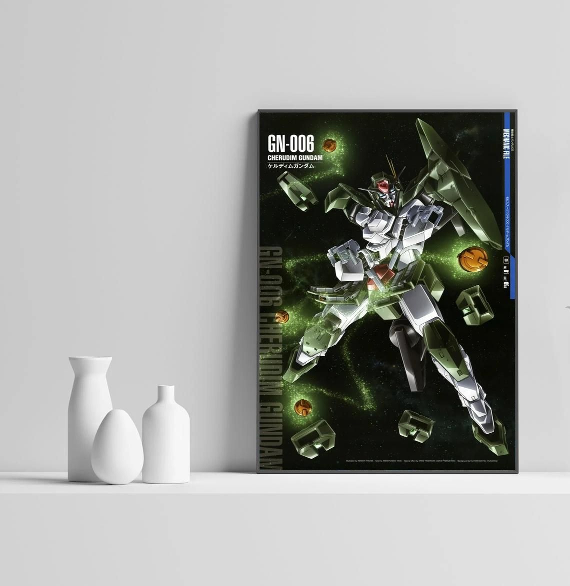 

GN 006 Gundam Anime Poster Home Wall Painting Decoration (No Frame)