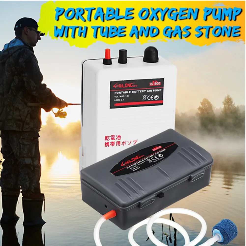 

Newly 2W/5W Aquarium Air Pumps Fish Tank Mini Air Compressor Battery Powered Oxygen Pumps for Outdoor Fishing BN99