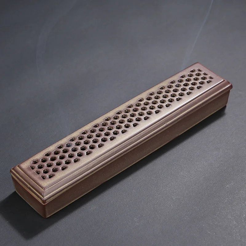 Креативная полая керамическая коробка для благовоний Blackflow курильница дзен