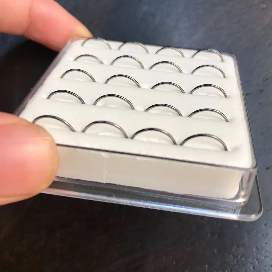 20Pcs/Box 22G 925 Sterling Silver Nose Ring Tragus Ear Lip Piercing Jewelry Pircing Nariz Aro Nariz