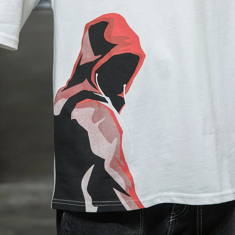 

Men's summer T-shirt 2021 new summer cotton short sleeve t-shirt men's trend loose youth fashion brand T-shirt ice silk clothes