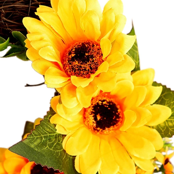 Лента венок из подсолнухов предметы интерьера на стену орнамент любовь | Дом и