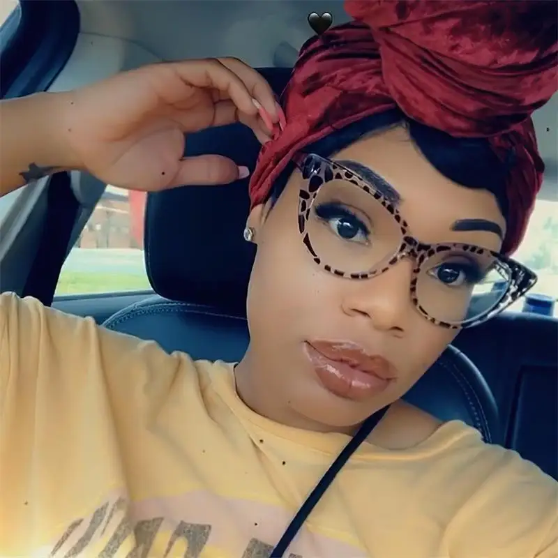 Модные оправы для очков женщин блестящая черная оправа в стиле кошачьи глаза