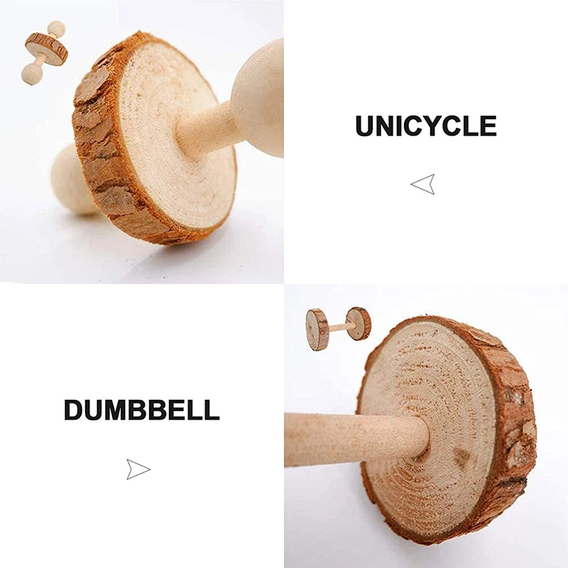 

Natural Wooden Hamster Toys Chew Toys Set Rabbit Gerbils Guinea Pig Hamster Chew Toys Small Animal Pet Molar Toy Supply