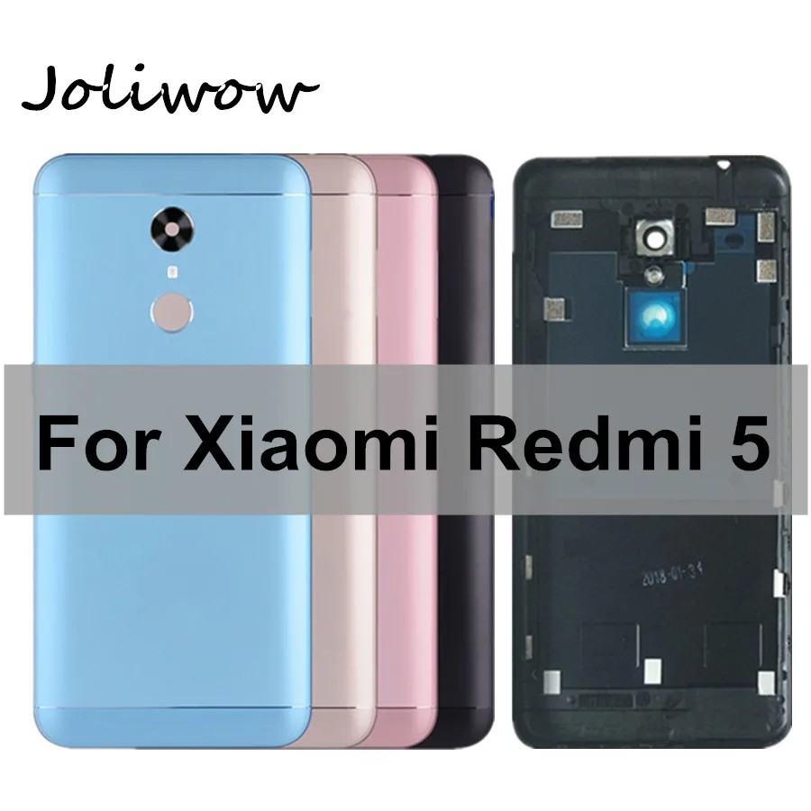 Задняя крышка батареи для Xiaomi Redmi 5 корпус + боковые кнопки питания стеклянные