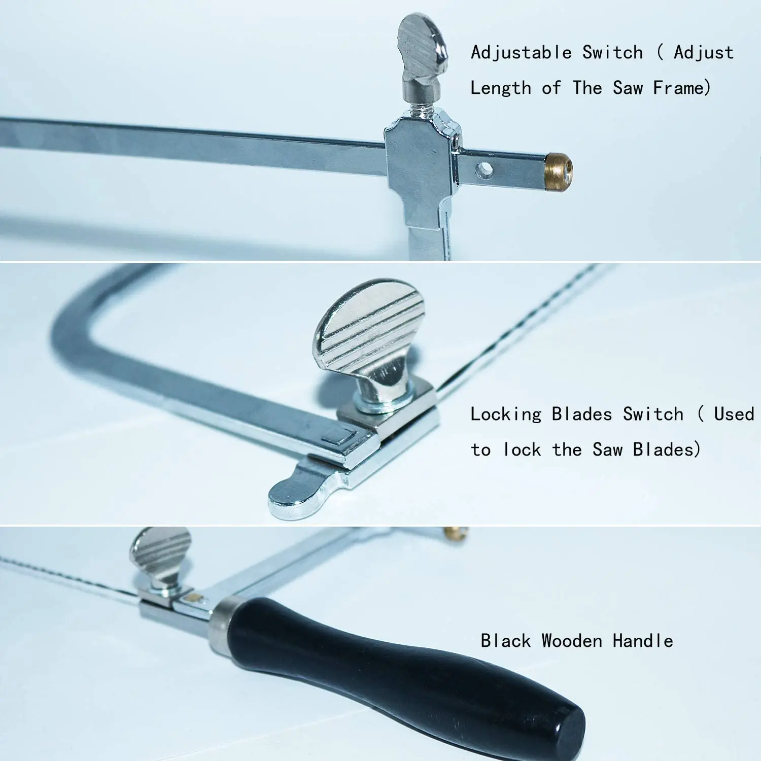 Доска для пилы PHYHOO Jeweler регулируемая с 12 различными лезвиями ювелирных изделий -