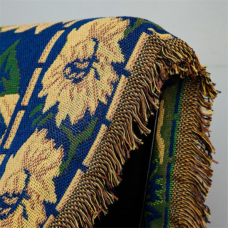 Одеяло в сельском стиле Юго Восточной Азии Bubble Kiss нескользящее утолщенное