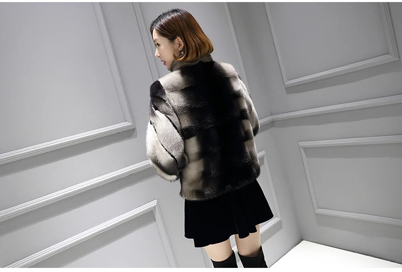 inverno новая полностью из норки шуба curto alero de Диаманте moda generoso de vison casaco de pele das mulheres