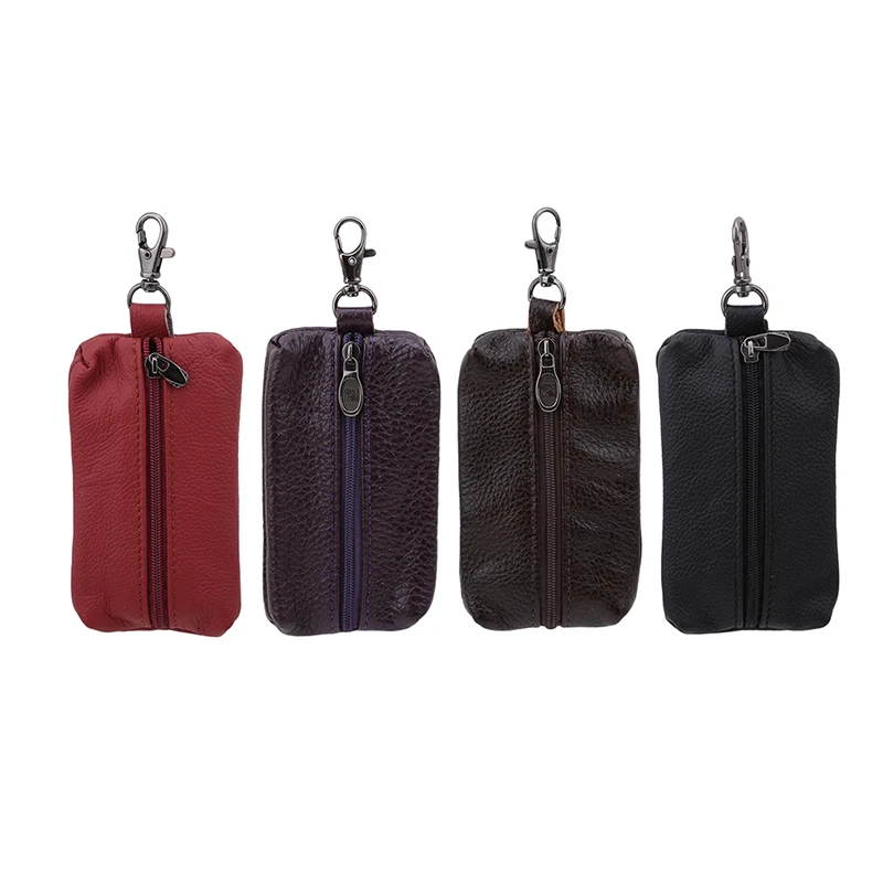 

Key Bag First Layer Cowhide Car Lock Key Ring Organizer Leather Female Male Card Bag Cowhide multi-function Key Bag Pouch Purse
