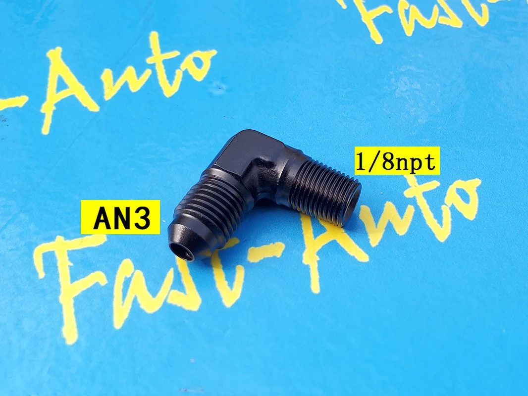 

Forged male npt1/8 1/8npt npt 1/8 to 3an an3 an 3 male 90 degree 90degree adaptor adapter Fitting