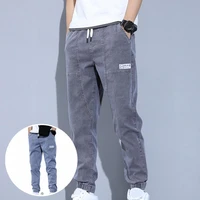 jeans pockets streetwear colorfast leisure men jeans spring men trousers for work