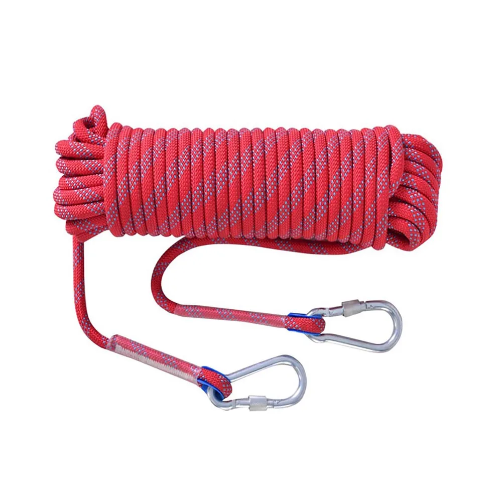 

20M Professional Rock Climbing Cord Outdoor Hiking Climbing Rope Accessories Rope 12mm Diameter High Strength Cord Safety Rope