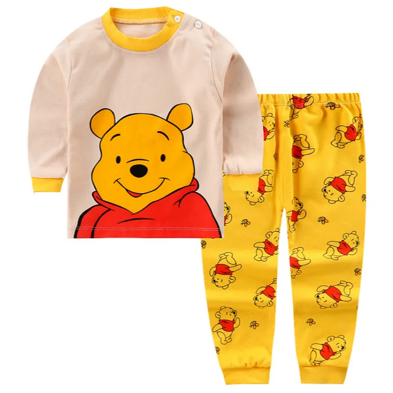 Children's Cotton Boys and Girls Baby Underwear Set Autumn Clothes Long Pants Home Service | Детская одежда и обувь