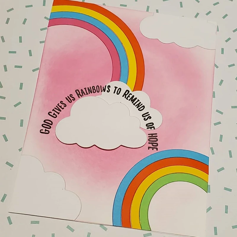 

Rainbow Clouds Sunshine Transparent Silicone Clear Stamp for Scrapbooking DIY Craft Decoration Soft Stamp