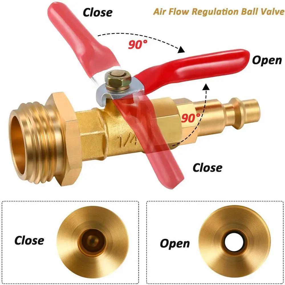 

1Set Antifreeze Joint RV Winterizing Kit Sprinkler Blowout Compressor Outdoor Adapter Valve Faucet 3/4 Garden NH Air Tube
