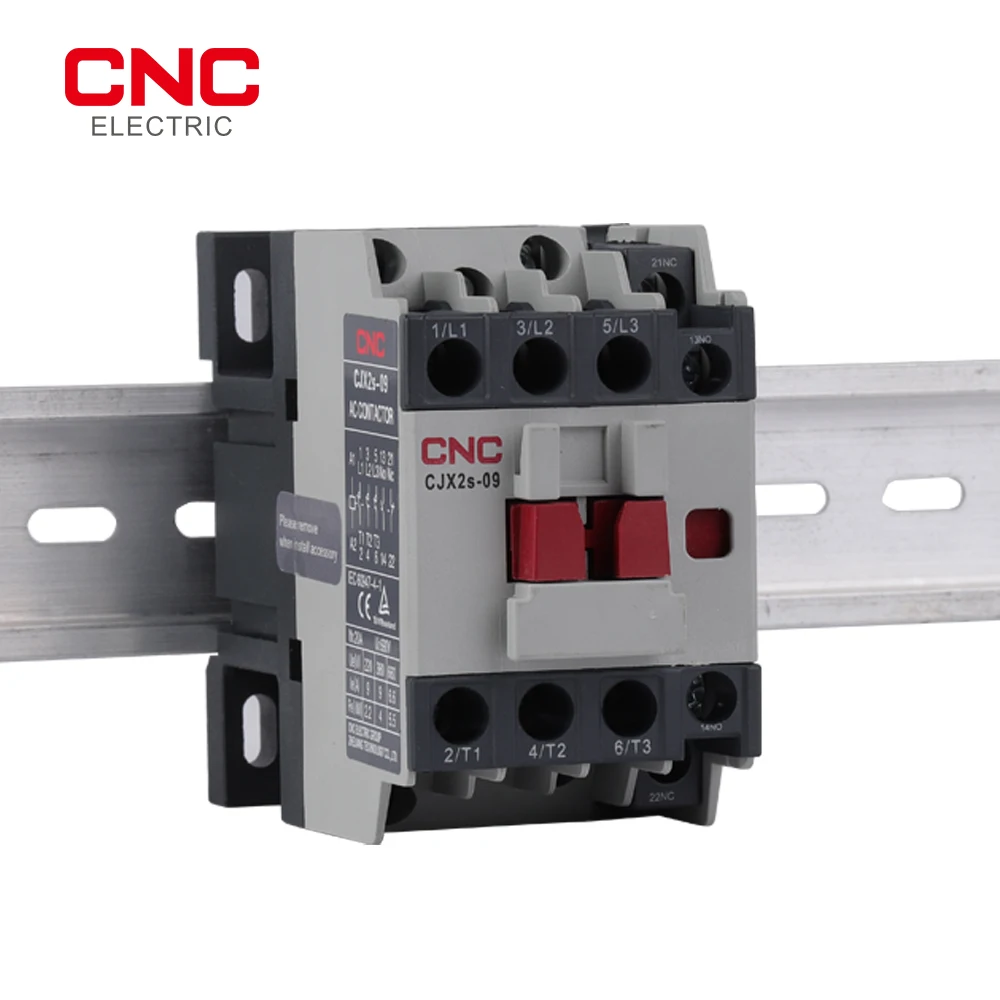 CNC 3-фазный 3-полюсный контактор переменного тока CJX2S 1NO + 1NC напряжение катушки 220 В