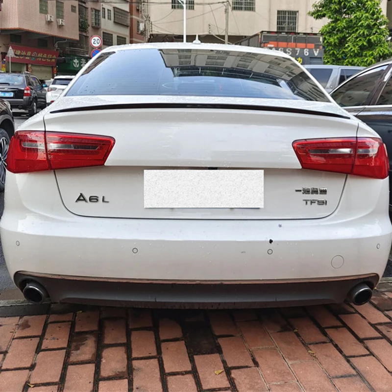Автомобильный задний спойлер V STYLE Accessories OLD Audi A6 C7 седан, багажник, материал ПУ-пластик, задний аэродиффузор с задним крылом. Ремонт 2012-2018 гг.