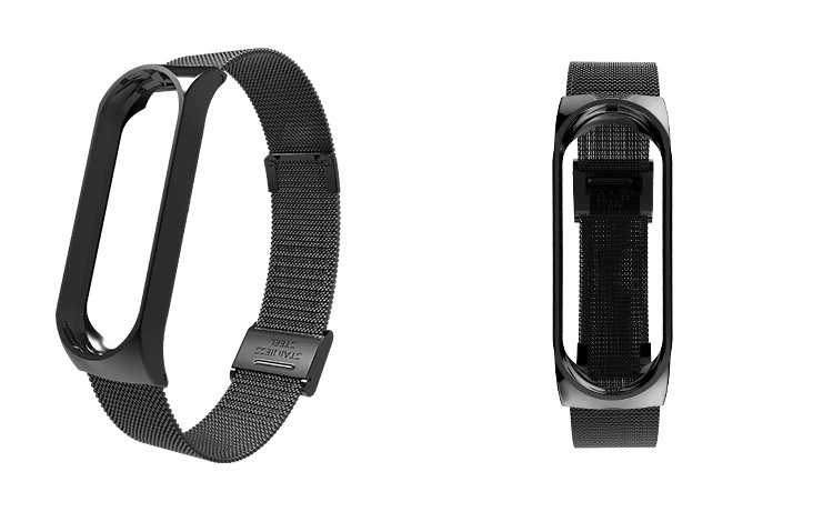 BOORUI mi Band 4 ремешок металлический Безвинтовой браслет из нержавеющей стали mi band 3 ремешок для Xiaomi mi Band 3 4 Pulseira band Замена