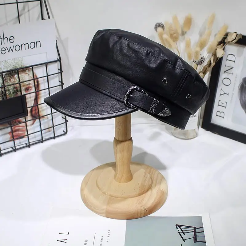 Кепка Idopy из искусственной кожи женская плоский берет Капитана | Аксессуары для