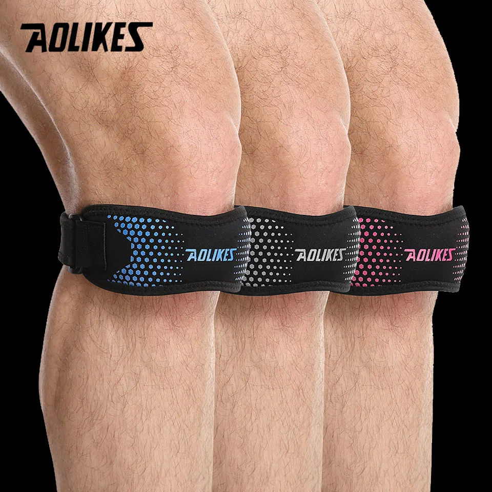 Fitneess Регулируемый наколенник защитный ремень поддерживающий коврик с поясом