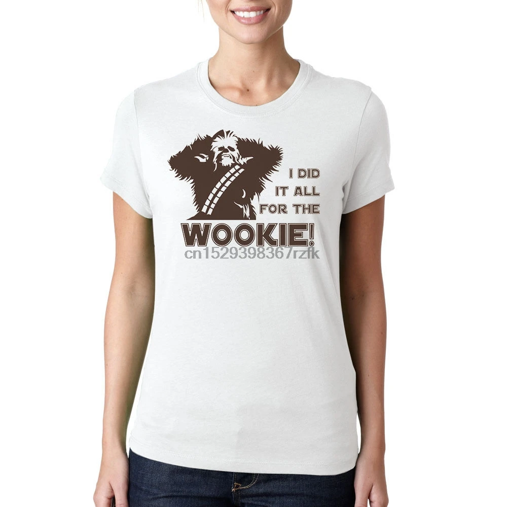 Я все сделал для женской футболки Wookie|Мужские футболки| |