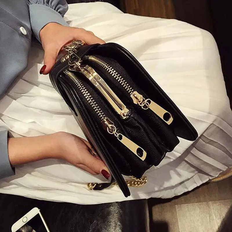 

23JHD Spring New Fashion Women Shoulder Bag Chain Strap Flap Designer Handbags Clutch Bag Ladies Messenger Bags With Metal Buckl