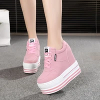 super thick high heels sports shoes womens spring thick soled elevated casual shoes womens shoes 2021 new