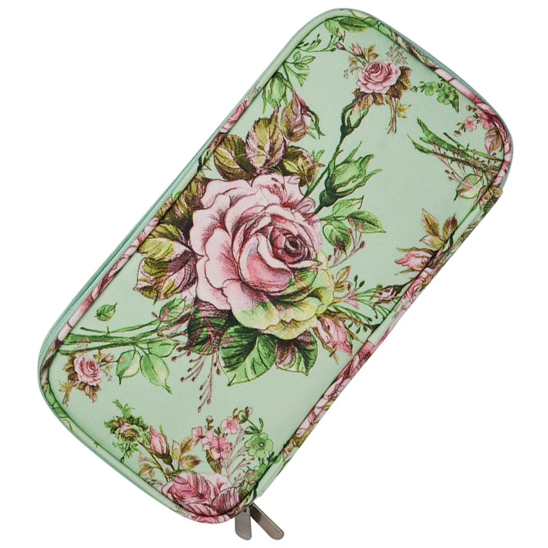 Новая Большая емкость пустая вязаная крючком сумка с набор спиц Органайзер