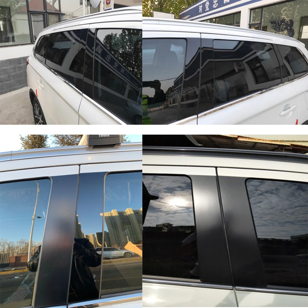 6 шт./компл. наклейка для отделки окон автомобиля внешняя декоративная пленка