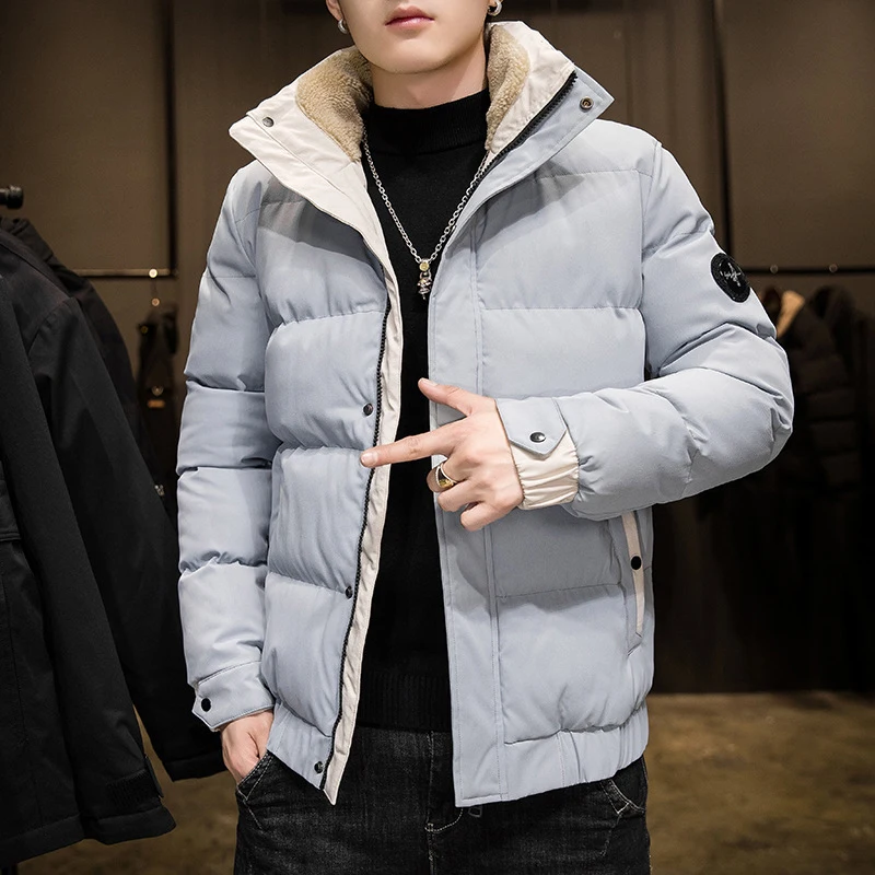 New Thickened Cotton Padded Jacket Men's Winter Korean Fashion Down Cotton Padded Jacket Warm Jacket