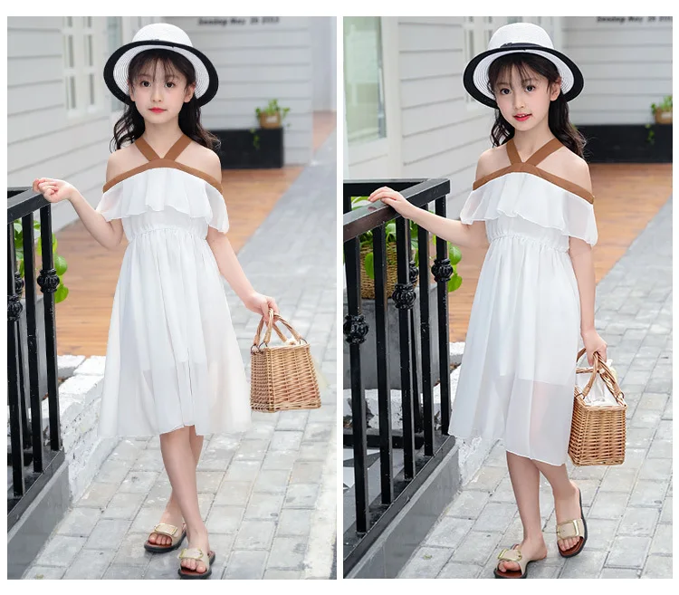 Летнее платье для девочек 2021 вечерние ное девочек-подростков шифоновые платья