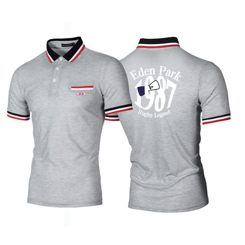 

2021 New Spring and summer Polo shirt men's casual slim Polo shirt men's breathable short sleeve polo shirt new brand clothing