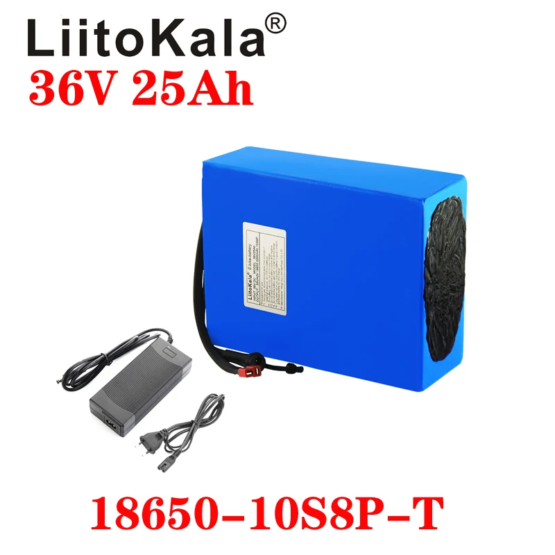 Аккумулятор для электрического велосипеда LiitoKala 36 В 25 Ач 18650 10S8P 1000 Вт|Батарея
