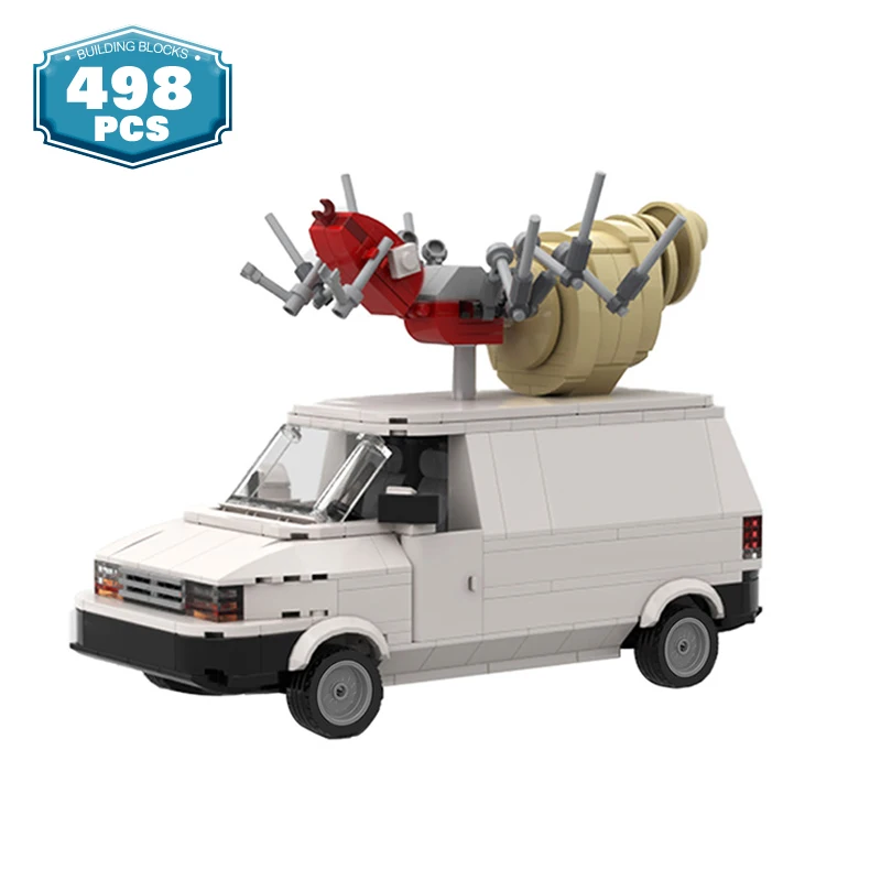 Blocos de Construção Carro Técnico Retro Série Filme Modelo Vagão Tijolo Construtor Velocidade Campeão Menino Brinquedos Educação Moc Van