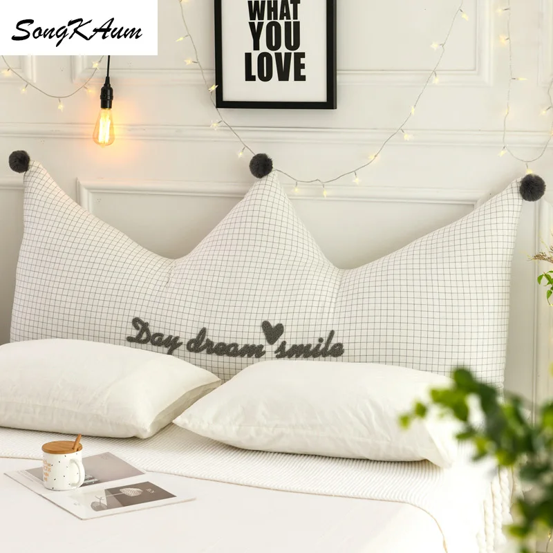 Детские длинные прикроватные подушки SongKAum из 100% хлопка с наполнителем простые