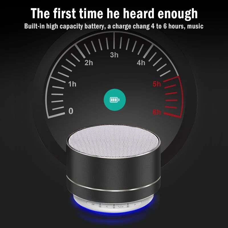 Металлический супер мини беспроводной Bluetooth динамик портативный маленький