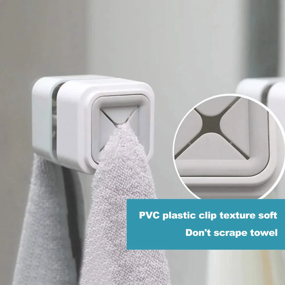 

1PCS Towel Holder Sucker Wall Window Bathroom Tool Convenient Kitchen Storage Hooks Wash Cloth Hanger Rack New