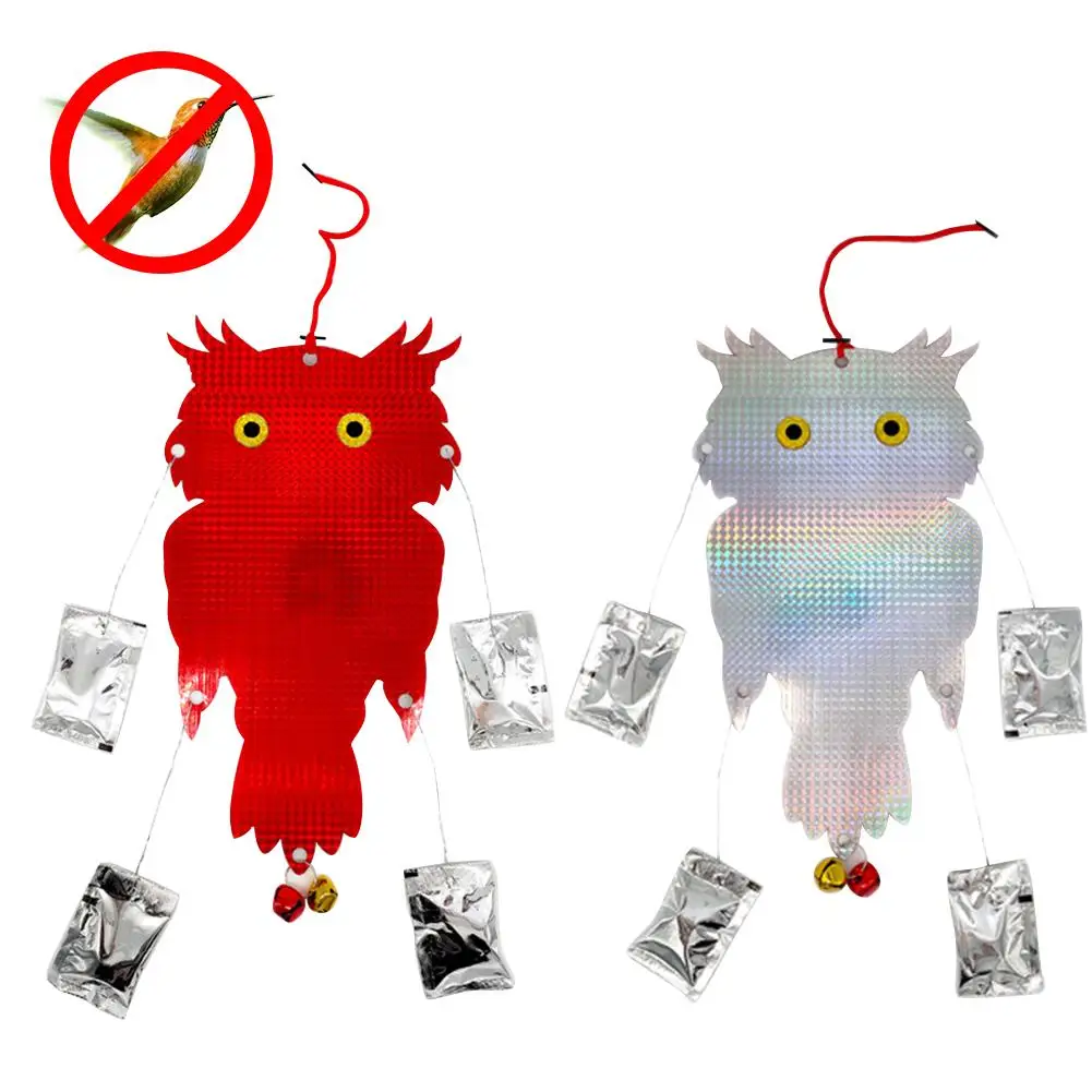 

Owl Shape Reflector Special Granular Reflective Sequins for Bird Repellent Orchard Expel Sparrows, Magpies and Mice