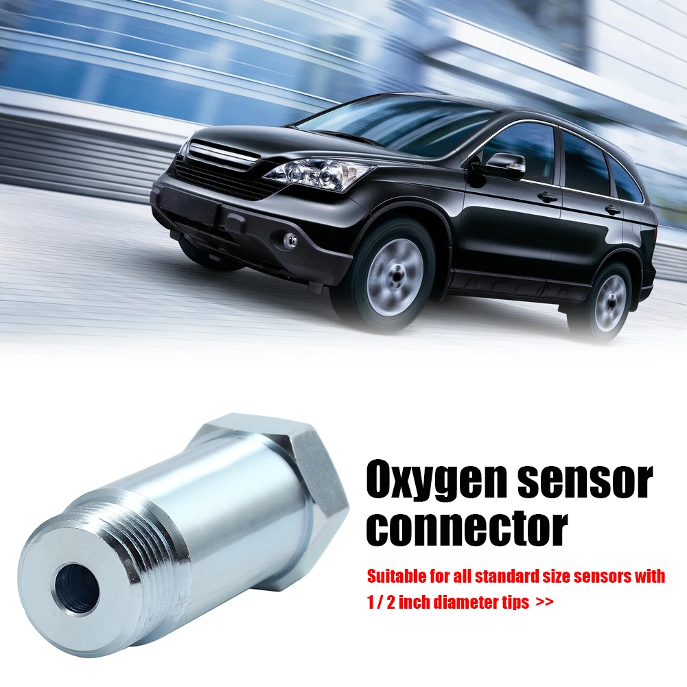 

55mm M18 x 1.5 Bung Adapter Lambda O2 Oxygen Sensor Spacer Isolator Angled Extender Joints Converter Auto Accessories