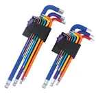 Набор цветных торцевых ключей, 1,5-10 мм, 9 шт.