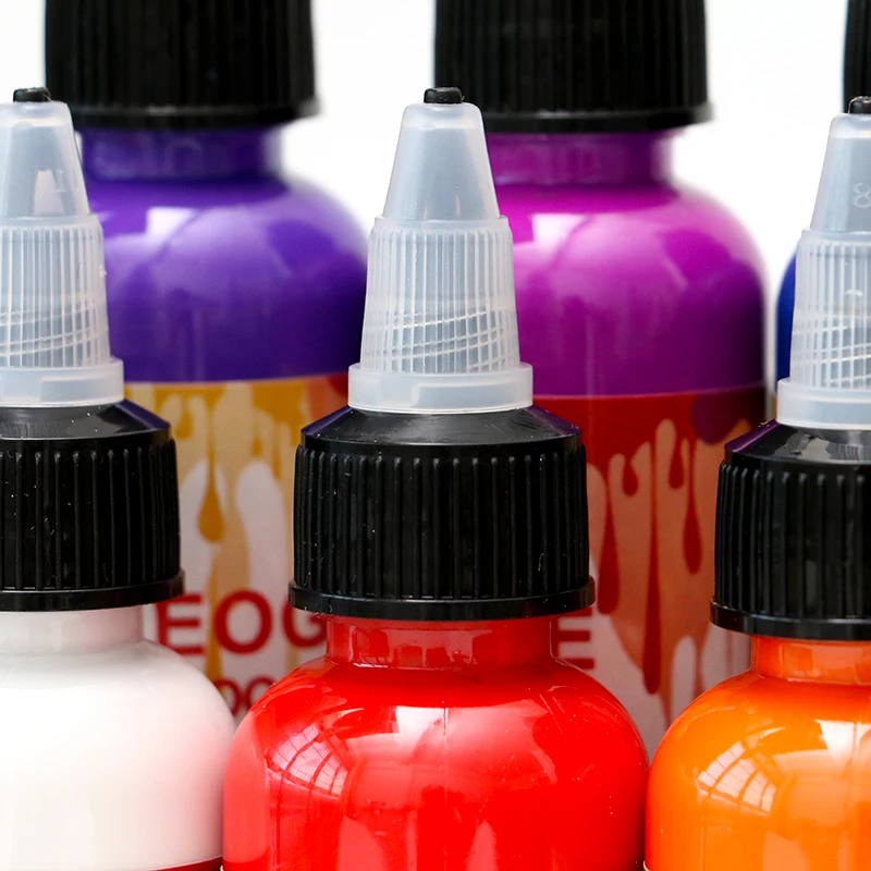 1pc Tattoo Pigment Inks 60ML/Bottle Safe Permanent Tattoo Paints Supplies for Body Beauty Tattoo Art for Tattoo Professional Use