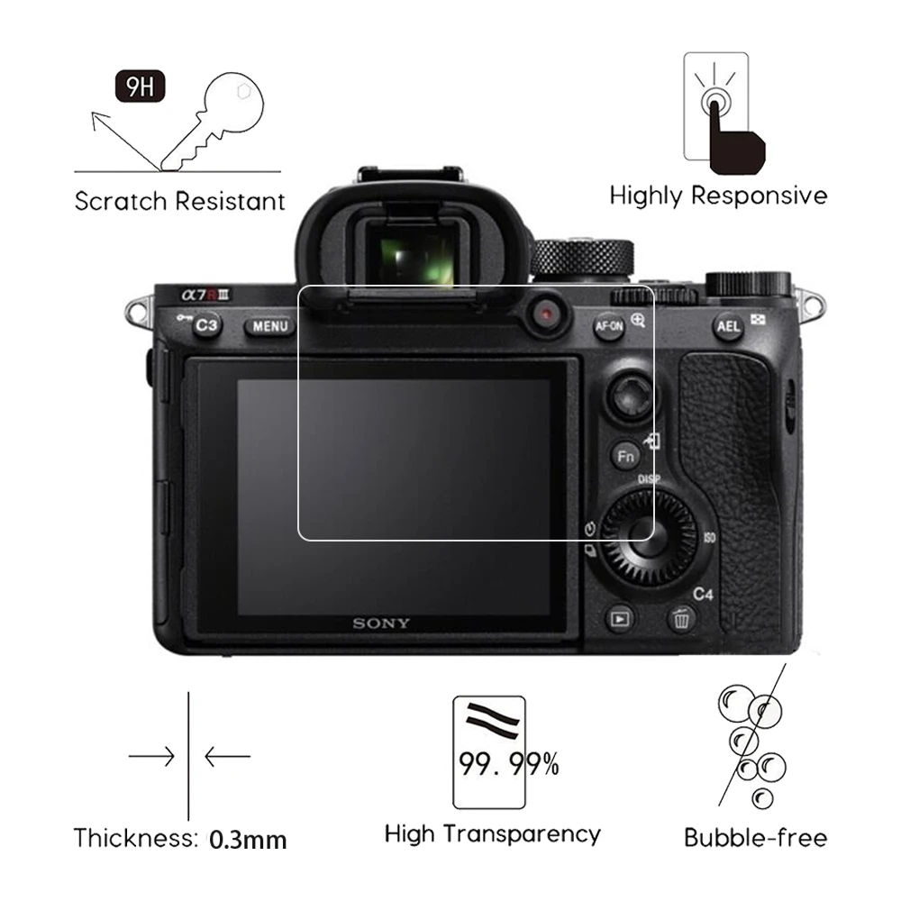 Фотопленка для Sony Alpha защита экрана камеры 7R 7S 9 77 99 A7 A7R A7S III IV A9 A77 A99 II A7II A7III A7RII