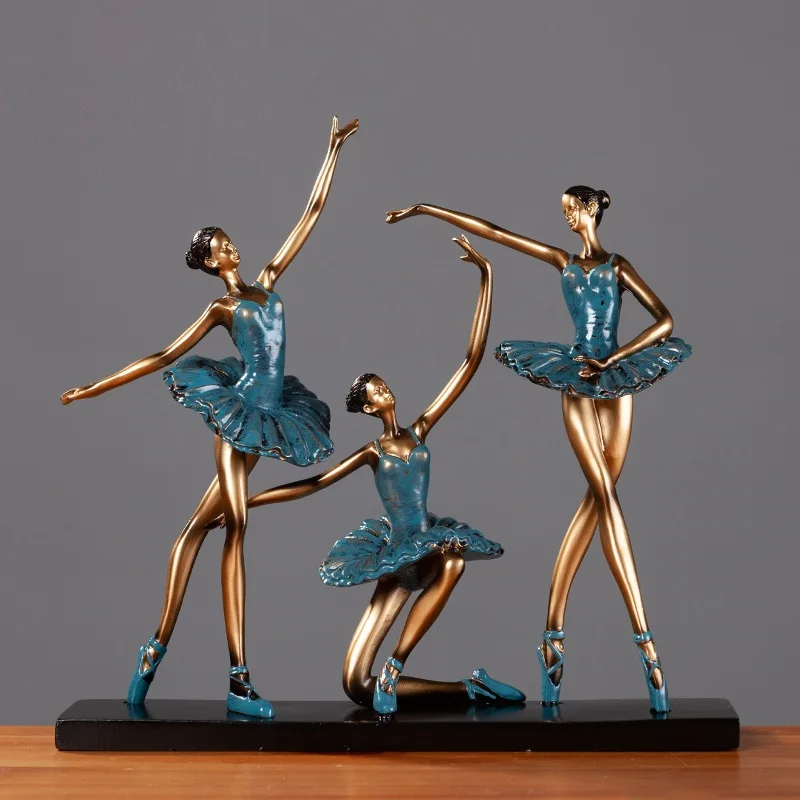 Европейский танцор балета Художественная Скульптура абстрактная балерина