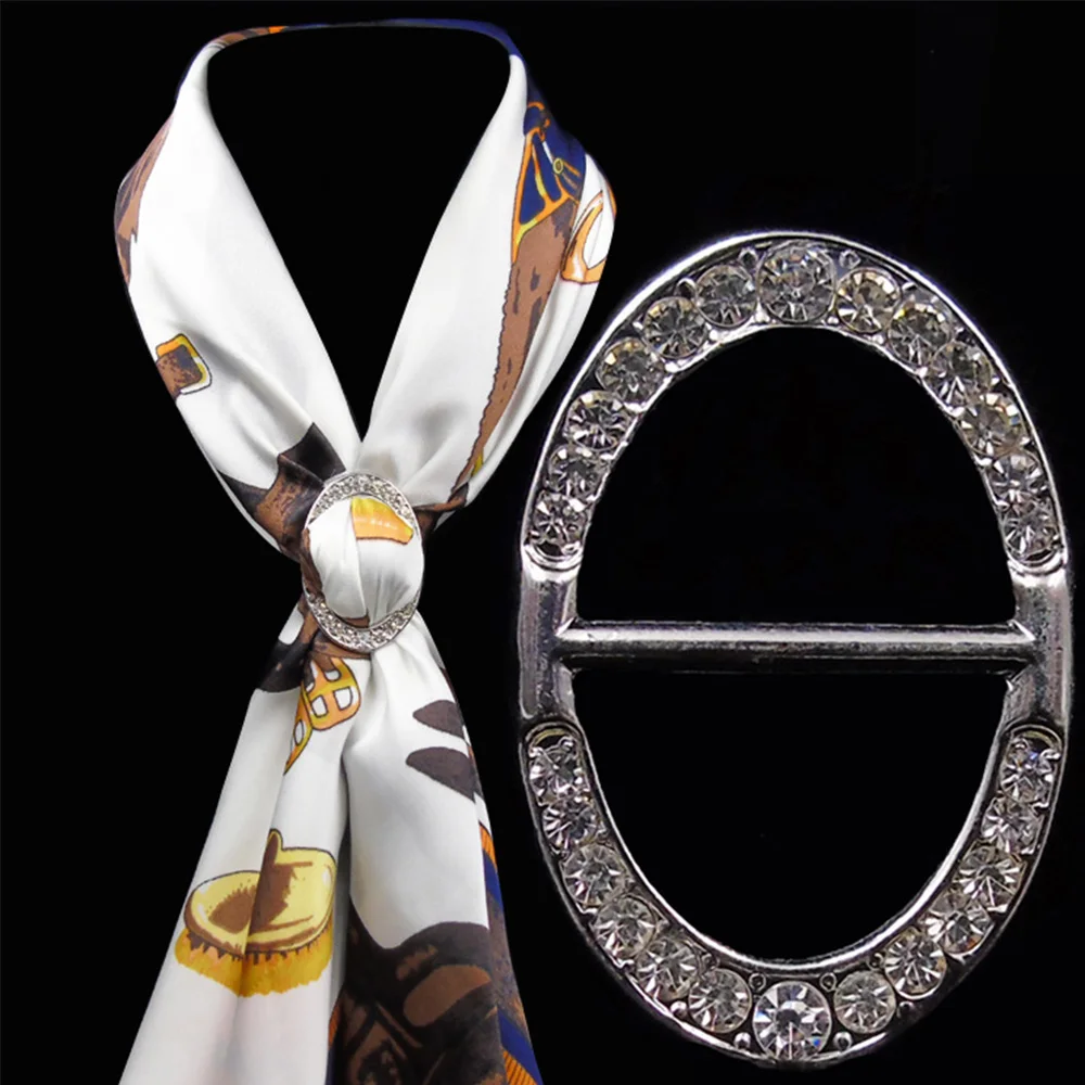 Женская Классическая Брошь-зажим для шарфа с кристаллами | Украшения и