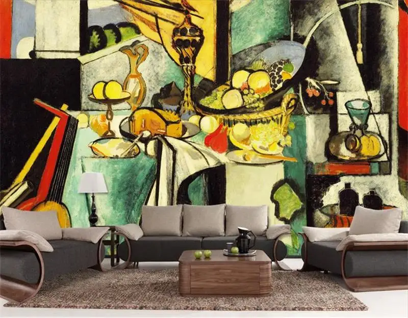 Пользовательский размер 3d фото обои для гостиной роспись Пикассо рисунки